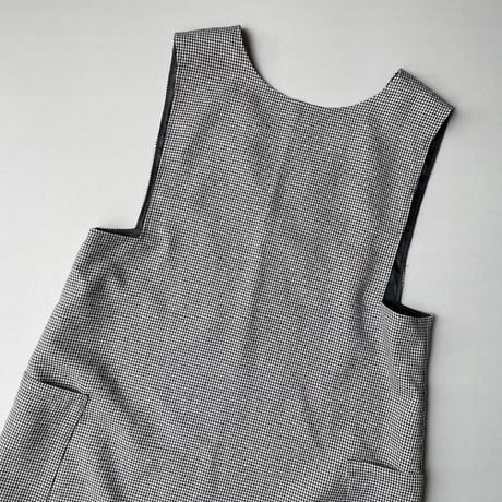 STAMP AND DIARY ウールチドリ Aライン ノースリーブワンピース