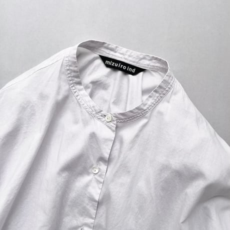 販売継続品 / mizuiro ind  バックギャザーワイドシャツ