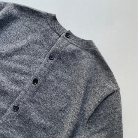 希少品 / OLDMAN'S TAILOR R&D.M.Co- WEEKEND HILL 異素材切替ニットプルオーバー（Gray）