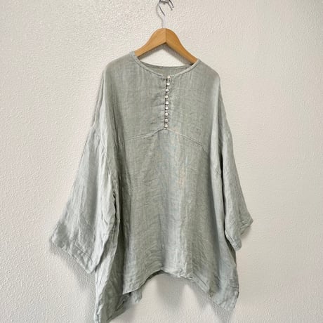 nest Robe リネン先染めガーゼビッグブラウス