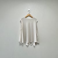 2023SS / evam eva cotton sleeveless pullover