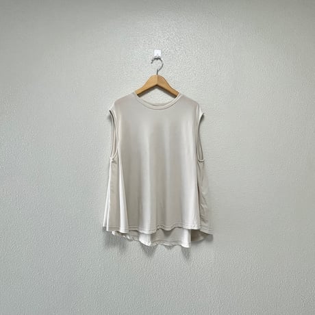 2023SS / evam eva cotton sleeveless pullover