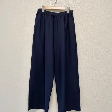 2023AW / grin ハーフトリコットコクーンパンツ【ネイビー】