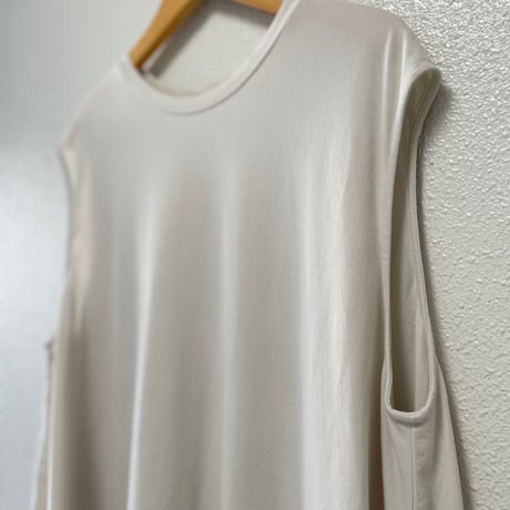2023SS / evam eva cotton sleeveless pullover