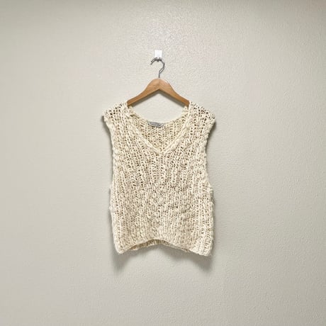 未使用品 / TORRAZZO DONNA ニットベスト【アイボリー】