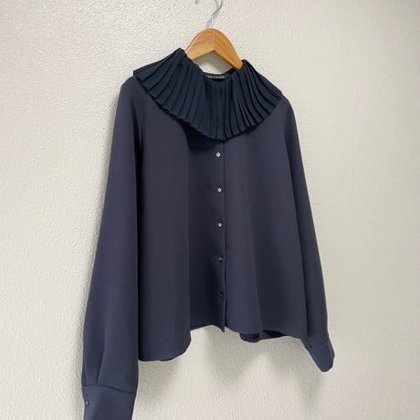 2024AW / 人気完売品 mizuiro ind プリーツカラーシャツ