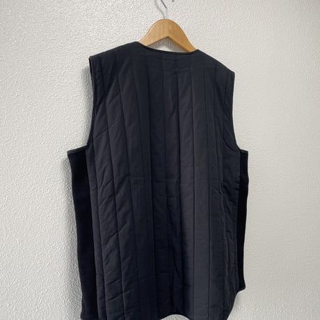 2024AW / mao made キルトｘニット切替え中綿ベスト
