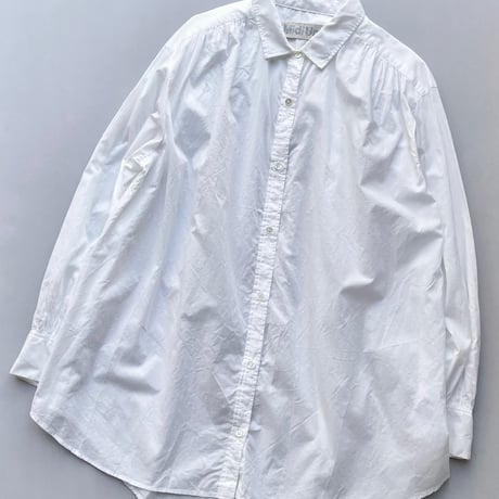 販売継続品 / 人気完売色 / MidiUmi ギャザーショルダーワイドシャツ