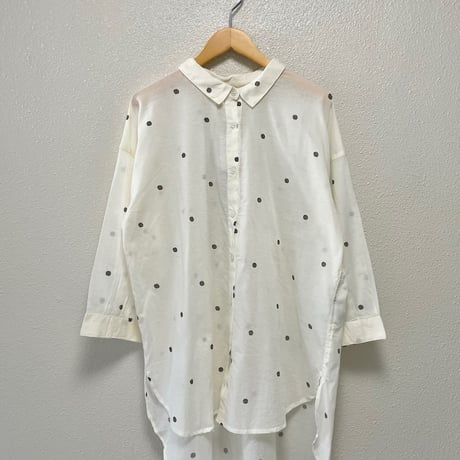 【3色展開】select ドット柄コットンチュニック