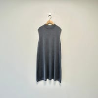 mizuiro ind ノースリーブニットワンピース【グレー】