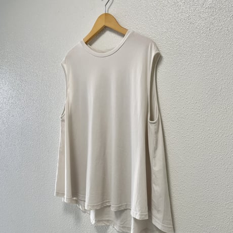 2023SS / evam eva cotton sleeveless pullover