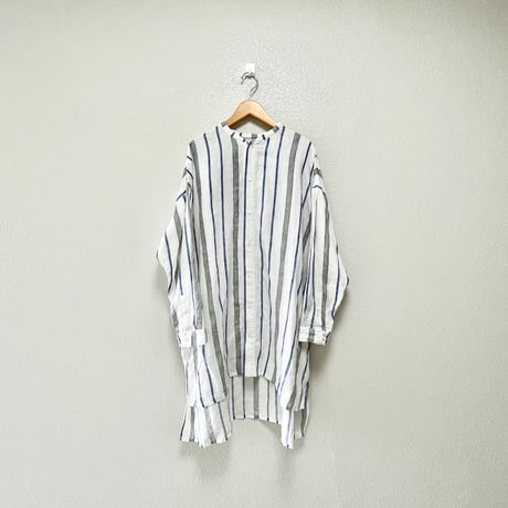 2023SS / nest Robe リネンマルチストライプシャツ