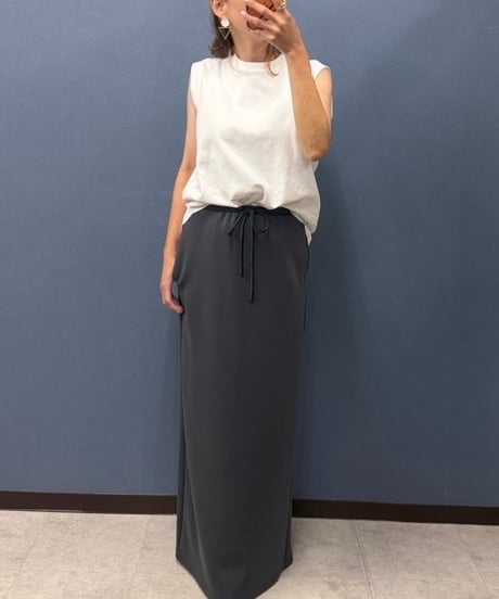 Pauline Bleu ポリーヌブロー   美シルエット ストレートロングスカート