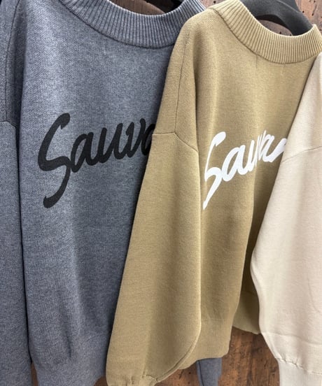 SUGAR ROSE シュガーローズ  バックロゴ Vネックニットプルオーバー