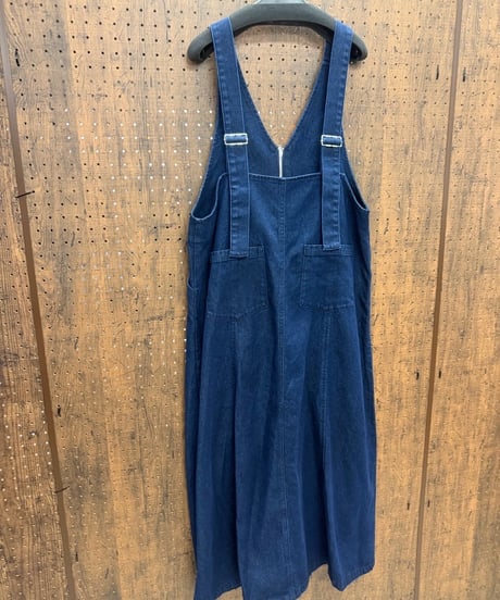 ROSIEE ロージー　大人デニム ワイドサロペットワンピース　indigo