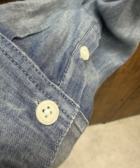 Dignite collier ディニテコリエ シアーデニム ショート丈シャツ