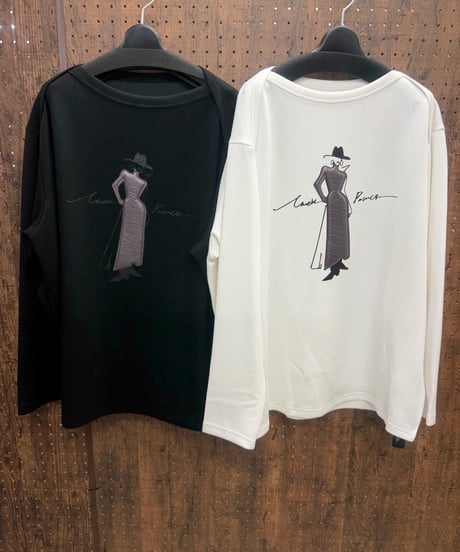 Pauline Bleu ポリーヌブロー　レディモチーフ 立体アップリケプルオーバー