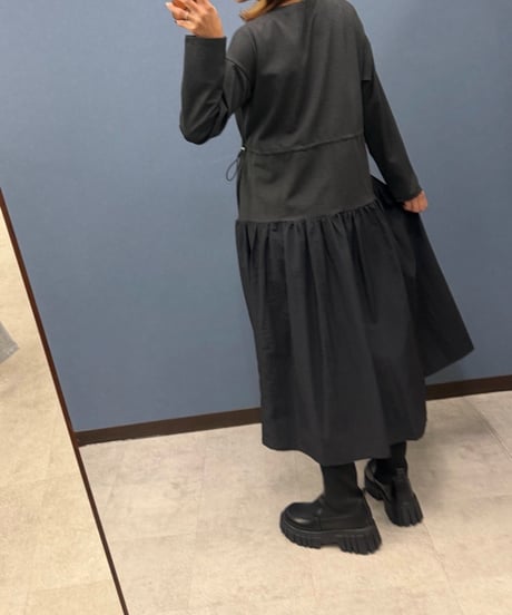 Dignite collier ディニテコリエ　ウエスト ドラスト ワンピース