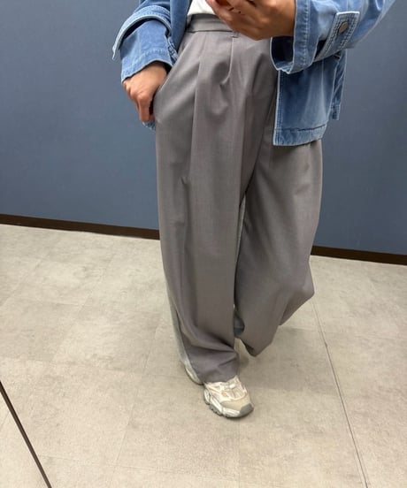 Dignite collier ディニテコリエ　きちんと見えスエット切替パンツ
