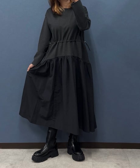Dignite collier ディニテコリエ　ウエスト ドラスト ワンピース