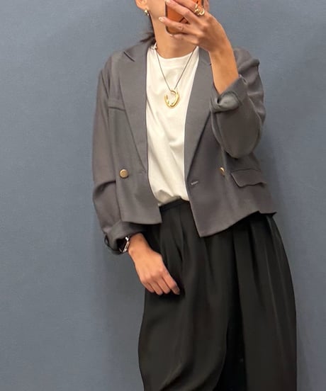 Dignite collier ディニテコリエ　メッシュ ショート丈ジャケット