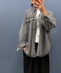 Dignite collier ディニテコリエ ウォッシュデニム オーバーシャツ