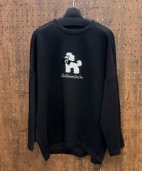 Pauline Bleu ポリーヌブロー　プードル立体モチーフプルオーバー