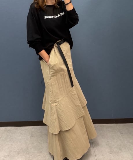 Pauline Bleu ポリーヌブロー   アシンメトリーデザインスカート
