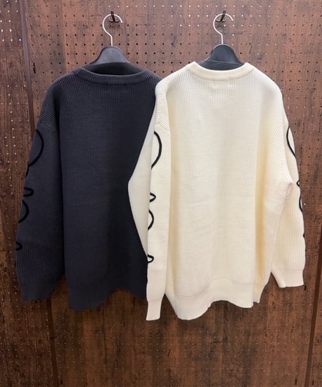 ROSIEE ロージー　立体コード刺繍 デザインニットプルオーバー