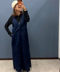 ROSIEE ロージー　大人デニム ワイドサロペットワンピース　indigo