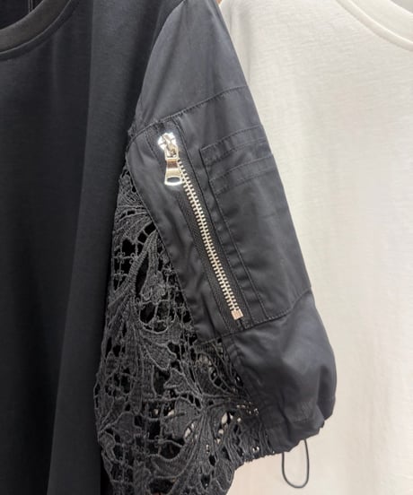 Special☆ Pauline Bleu ポリーヌブロー　お袖レースデザインプルオーバー