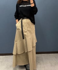 Pauline Bleu ポリーヌブロー   アシンメトリーデザインスカート