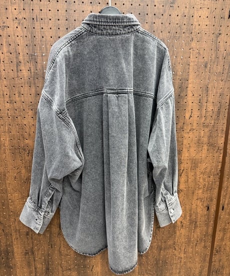 Dignite collier ディニテコリエ ウォッシュデニム オーバーシャツ