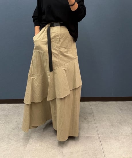 Pauline Bleu ポリーヌブロー   アシンメトリーデザインスカート