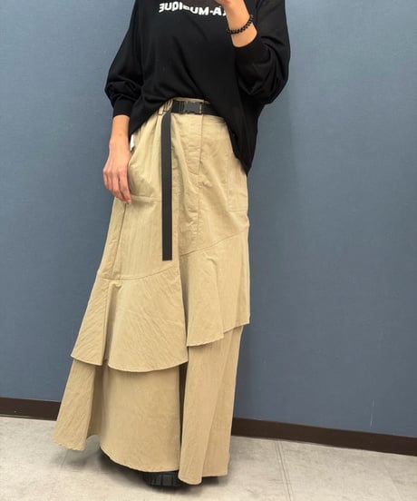 Pauline Bleu ポリーヌブロー   アシンメトリーデザインスカート