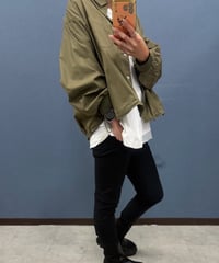 Dignite collier ディニテコリエ  バックギャザー ラインデザインシャツブルゾン