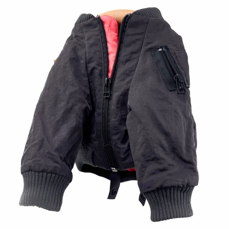 <ITG>MA-1 FLIGHT JACKET:BLACK //<イタグレ>MA-1ﾌﾗｲﾄｼﾞｬｹｯﾄ:ブラック