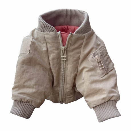 <SNZ>MA-1 FLIGHT JACKET:BEIGE //<シュナ>MA-1ﾌﾗｲﾄｼﾞｬｹｯﾄ:ﾍﾞｰｼﾞｭ