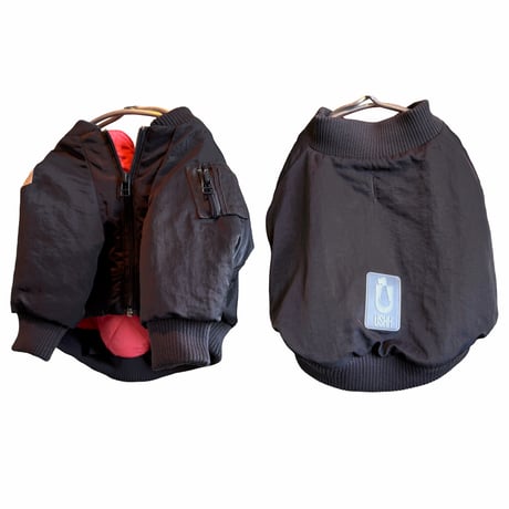 <SNZ>MA-1 FLIGHT JACKET:BLACK //<シュナ>MA-1ﾌﾗｲﾄｼﾞｬｹｯﾄ:ブラック