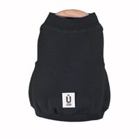thermal knit cropped tank：Solid-Black //ｻｰﾏﾙﾆｯﾄｸﾛｯﾌﾟﾄﾞﾀﾝｸ：ｿﾘｯﾄﾞ- ﾌﾞﾗｯｸ