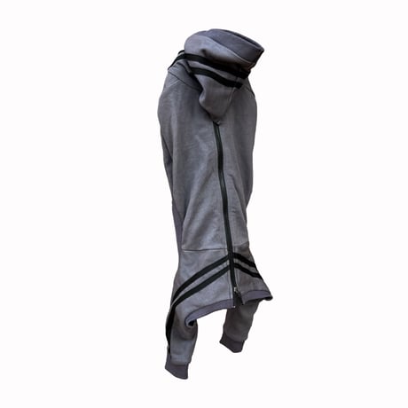 zip-up line jersey rompers：Storm //ｼﾞｯﾌﾟｱｯﾌﾟﾗｲﾝｼﾞｬｰｼﾞﾛﾝﾊﾟｰｽ :ｽﾄｰﾑ