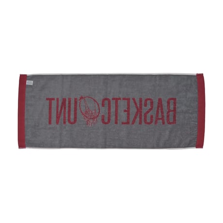 LOGO FACE TOWEL  / BURGUNDY&GRAY