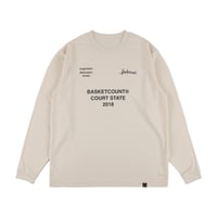 “COURT STATE” LONG T-SHIRT / OFF WHITE