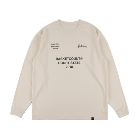 “COURT STATE” LONG T-SHIRT / OFF WHITE
