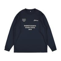 “COURT STATE” LONG T-SHIRT / NAVY