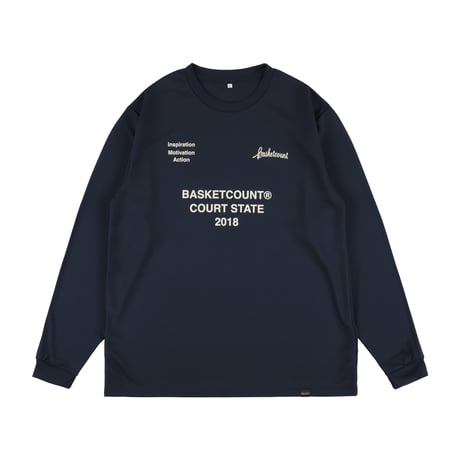 “COURT STATE” LONG T-SHIRT / NAVY