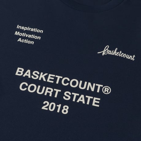 “COURT STATE” LONG T-SHIRT / NAVY