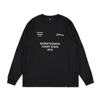 “COURT STATE” LONG T-SHIRT / BLACK
