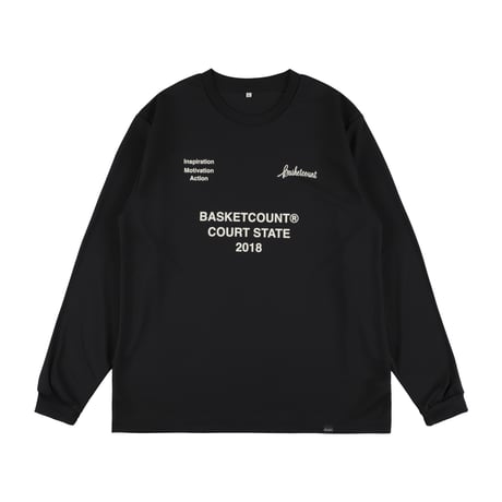 “COURT STATE” LONG T-SHIRT / BLACK