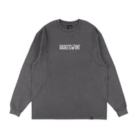 “LOGO” COTTON LONG T-SHIRT / VINTAGE BLACK